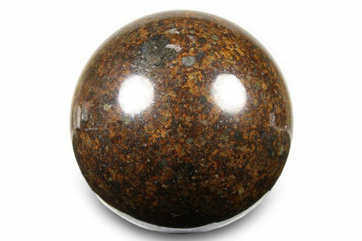 Polished Chondrite Meteorite Sphere ( g) - NWA #263171